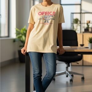Yellow Dive Bar “Office Bar” Graphic Tee for Women